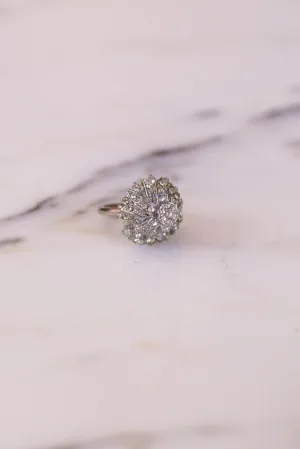 Starburst Rhinestone Statement Cocktail Ring