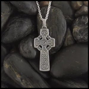 Sterling Silver Inis Celtic Cross Pendant