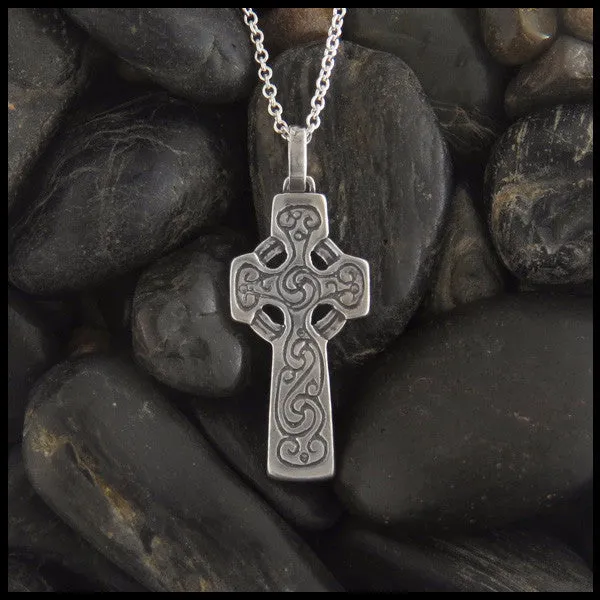 Sterling Silver Inis Celtic Cross Pendant