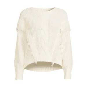 Super Soft Chenille Fringe Sweater