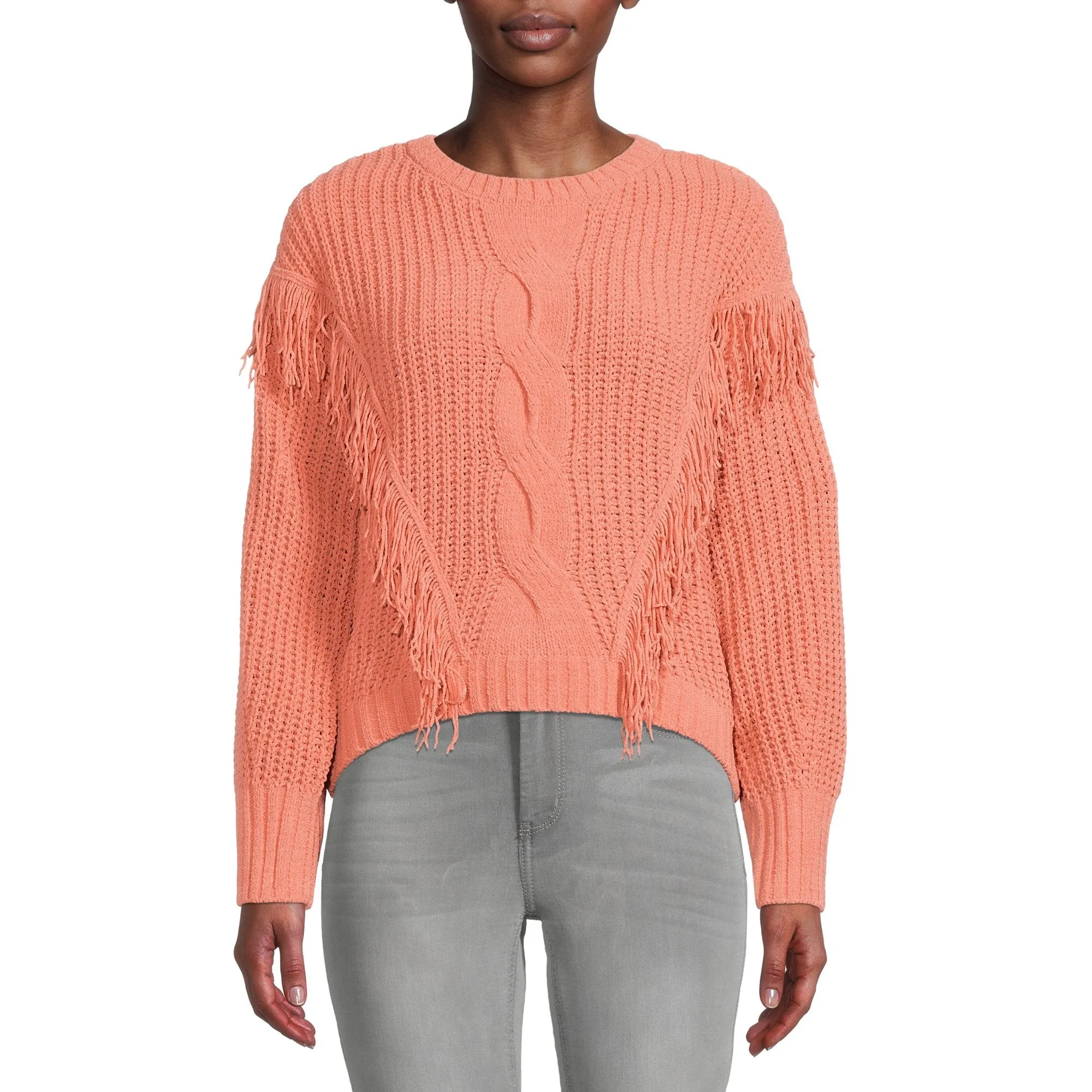Super Soft Chenille Fringe Sweater
