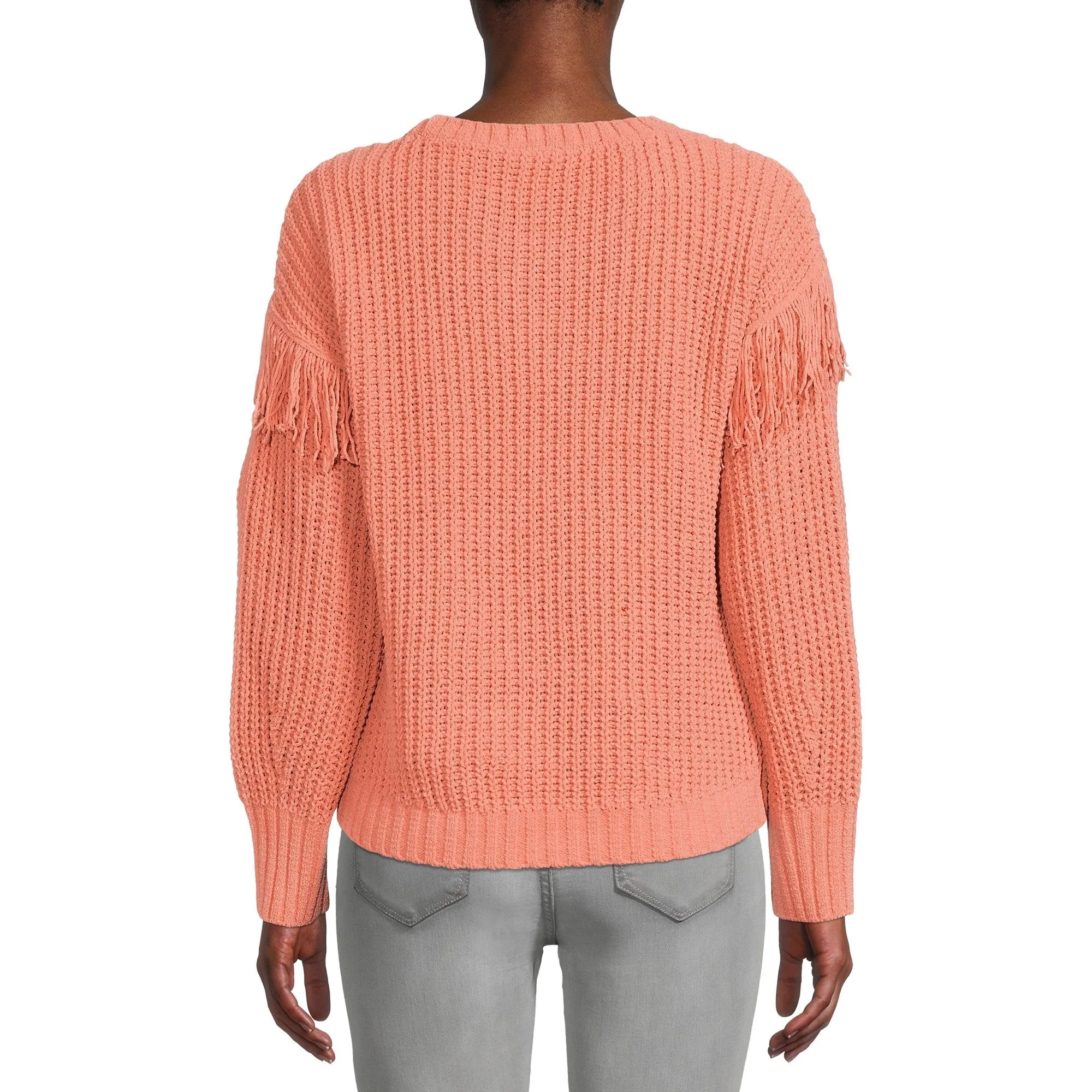 Super Soft Chenille Fringe Sweater