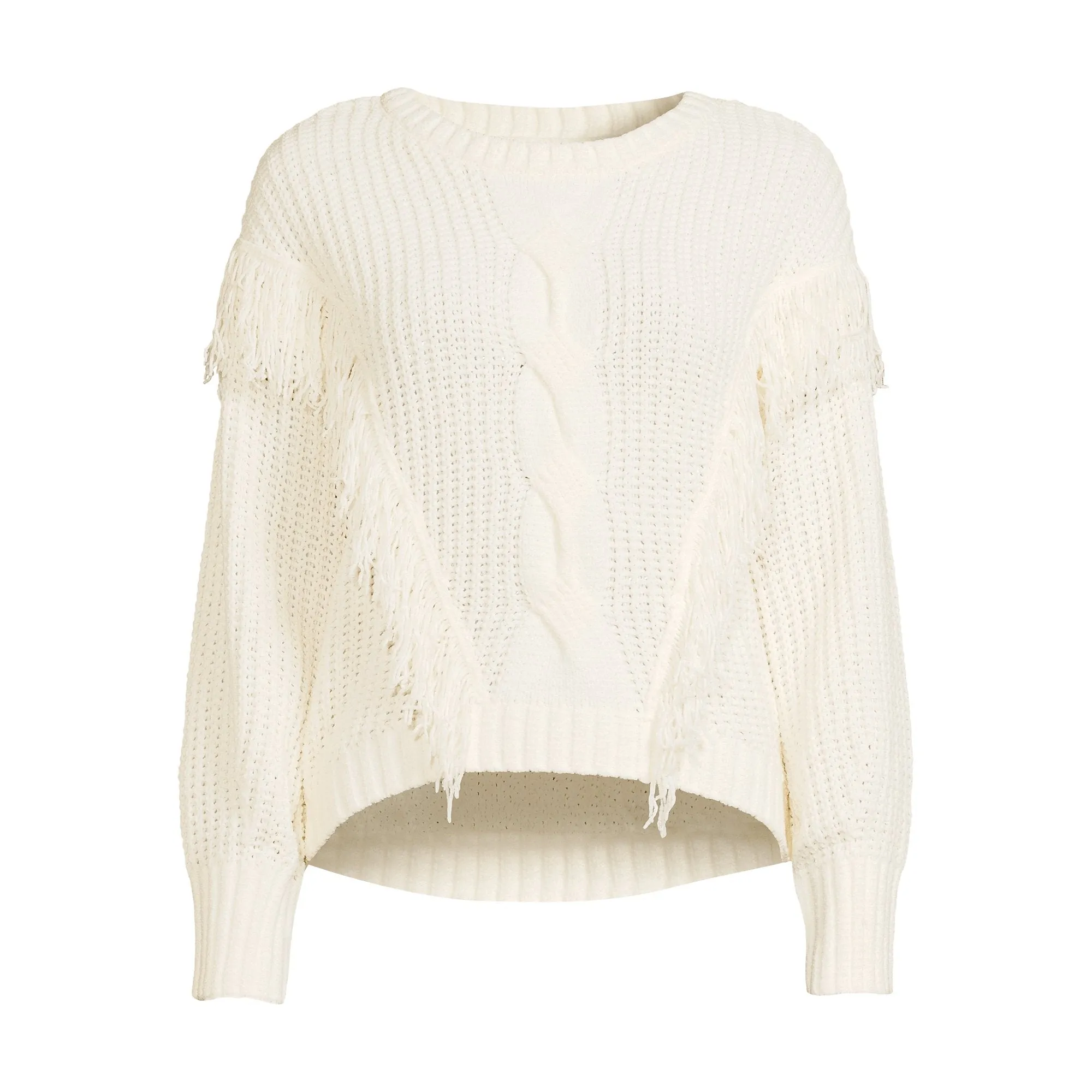 Super Soft Chenille Fringe Sweater