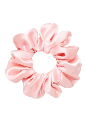 Sweet Dreams Rose Tan Silk Scrunchie