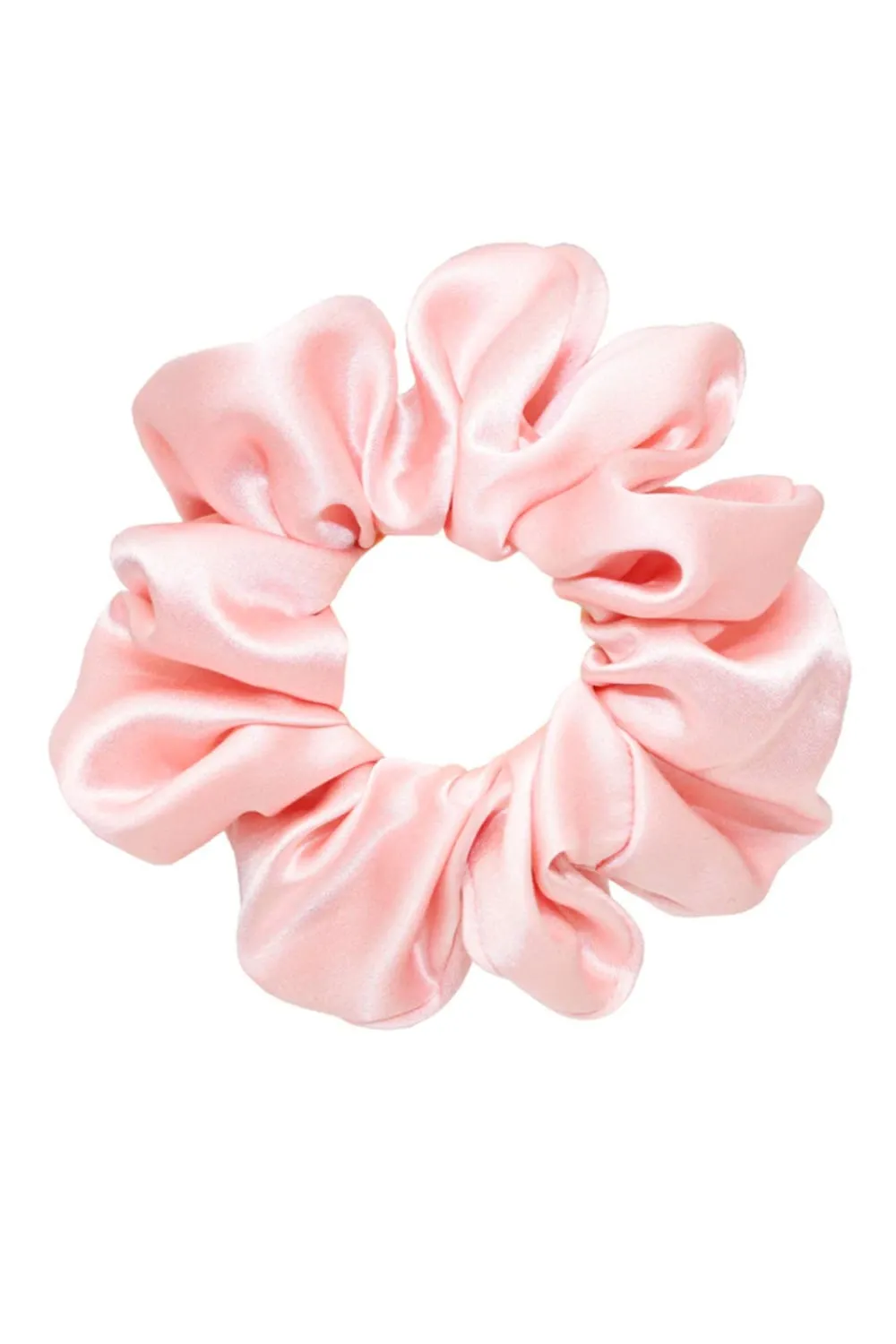 Sweet Dreams Rose Tan Silk Scrunchie