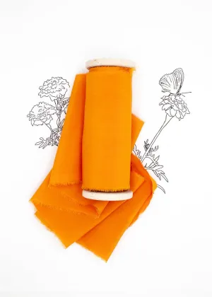 Tagetes Silk Ribbon in Crepe de Chine