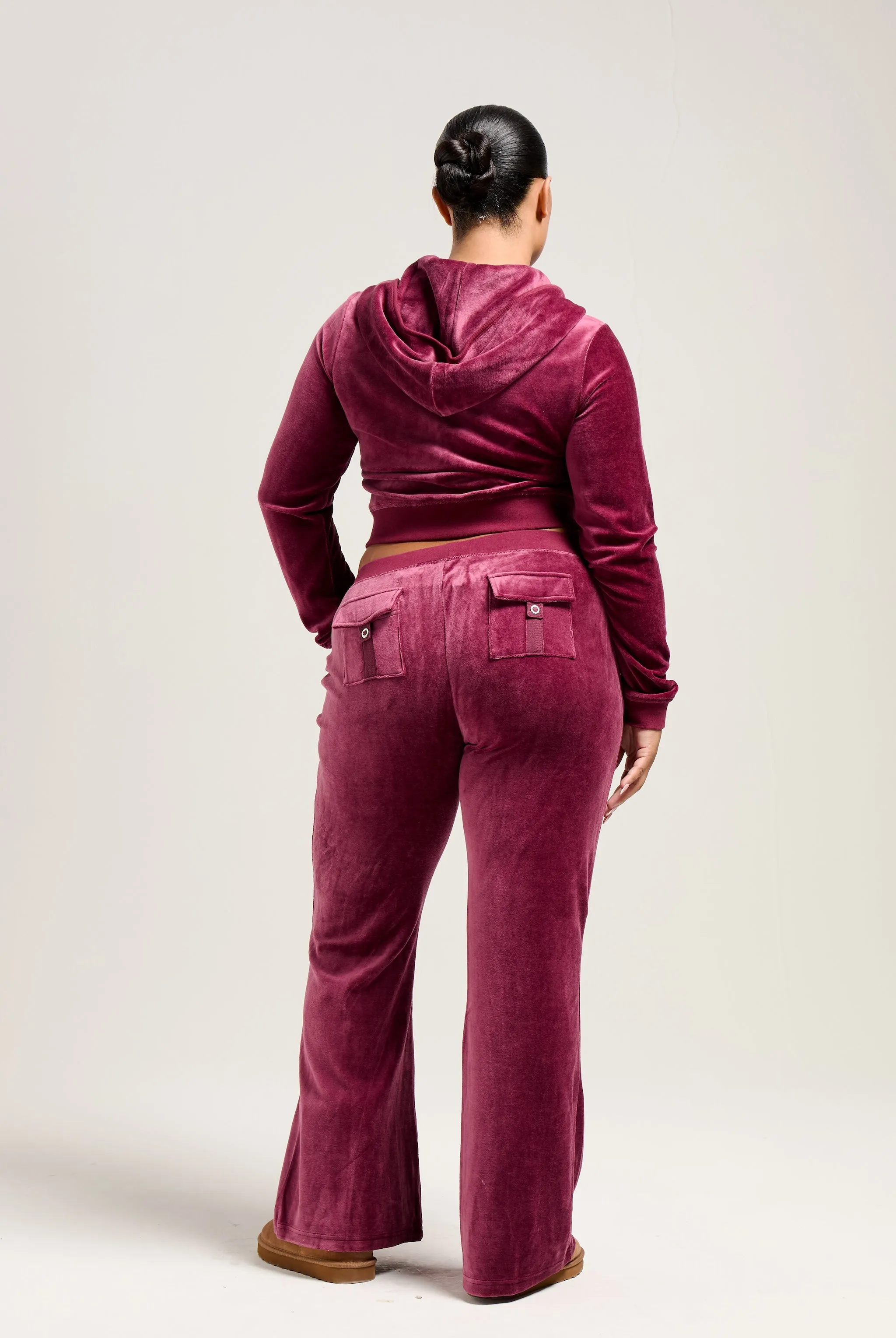 TAWNY PORT ULTRA LOW RISE BAMBOO VELOUR HERITAGE POCKETED BOTTOMS