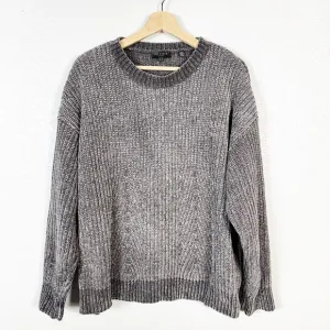 Ted Baker Womens Innia Chenille Woven Super Soft Crew Neck Sweater Grey Size M
