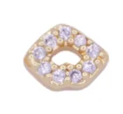 The Crowns Bespoke Jewelry Gold Rhinestone Emoji Charms