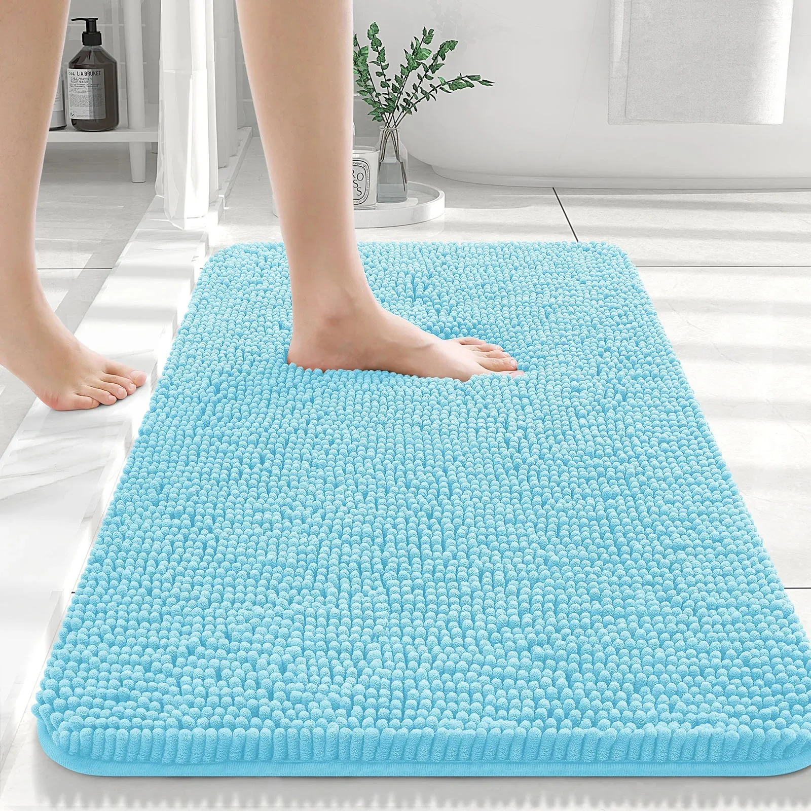 Thick Absorbent Shaggy Bath Mat