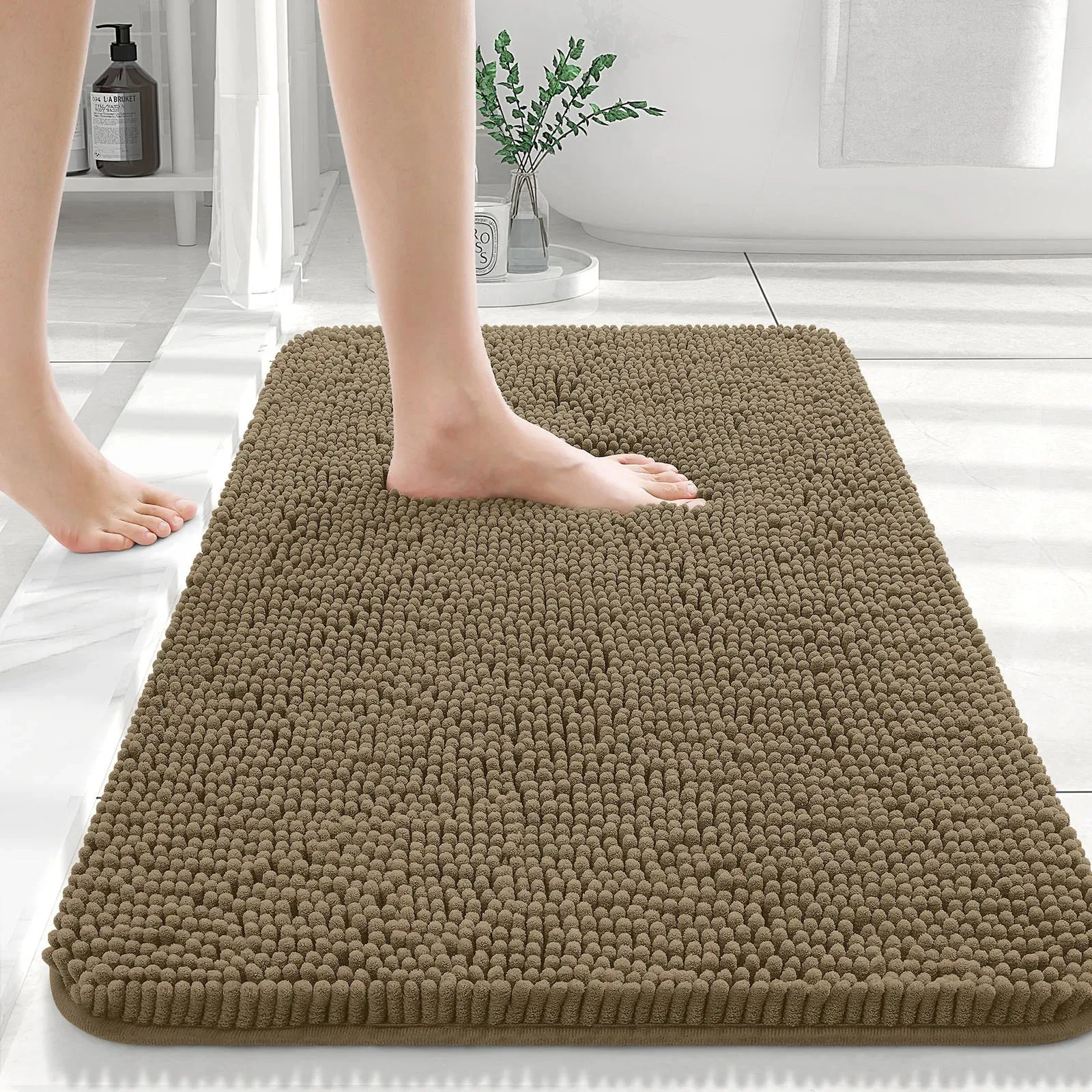 Thick Absorbent Shaggy Bath Mat