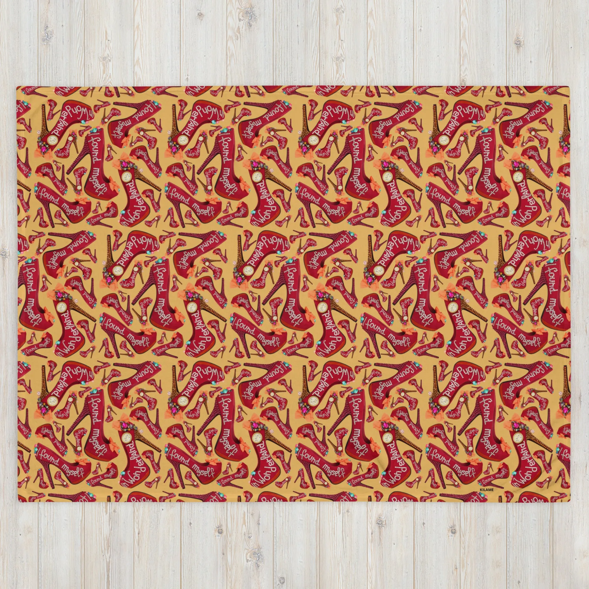 Throw Blanket 'Down the rabbit hole'