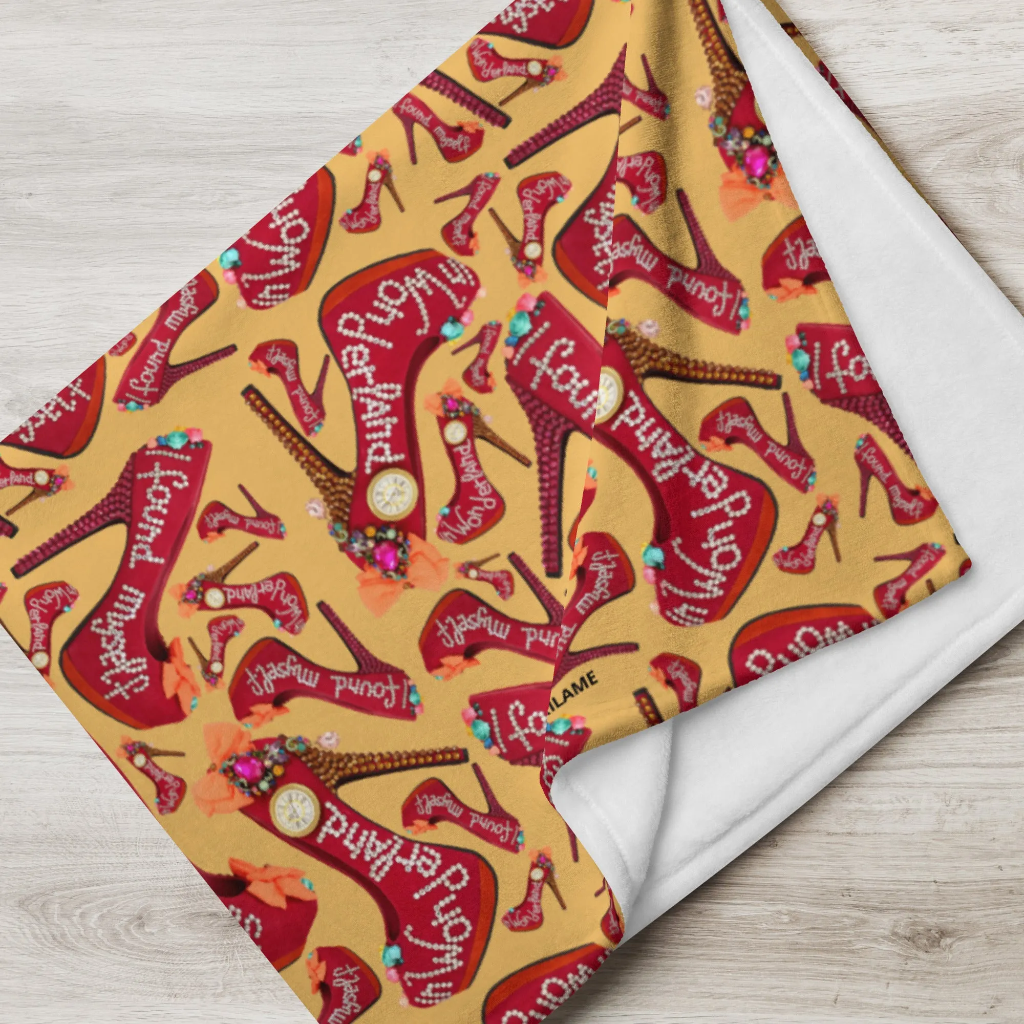 Throw Blanket 'Down the rabbit hole'