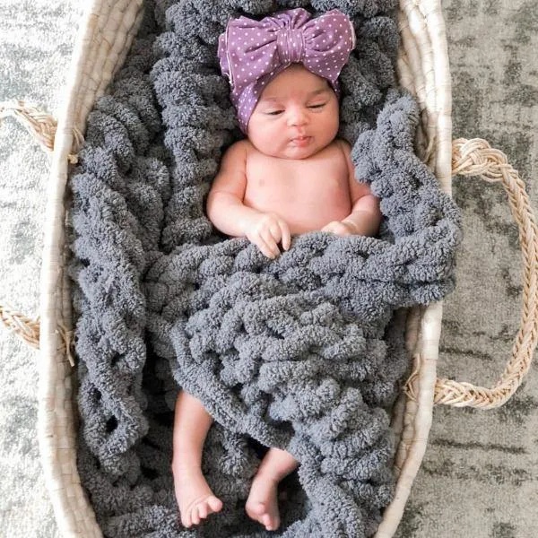 Throw Blanket INFINITE LOVE BLANKET - LITTLE - SLATE