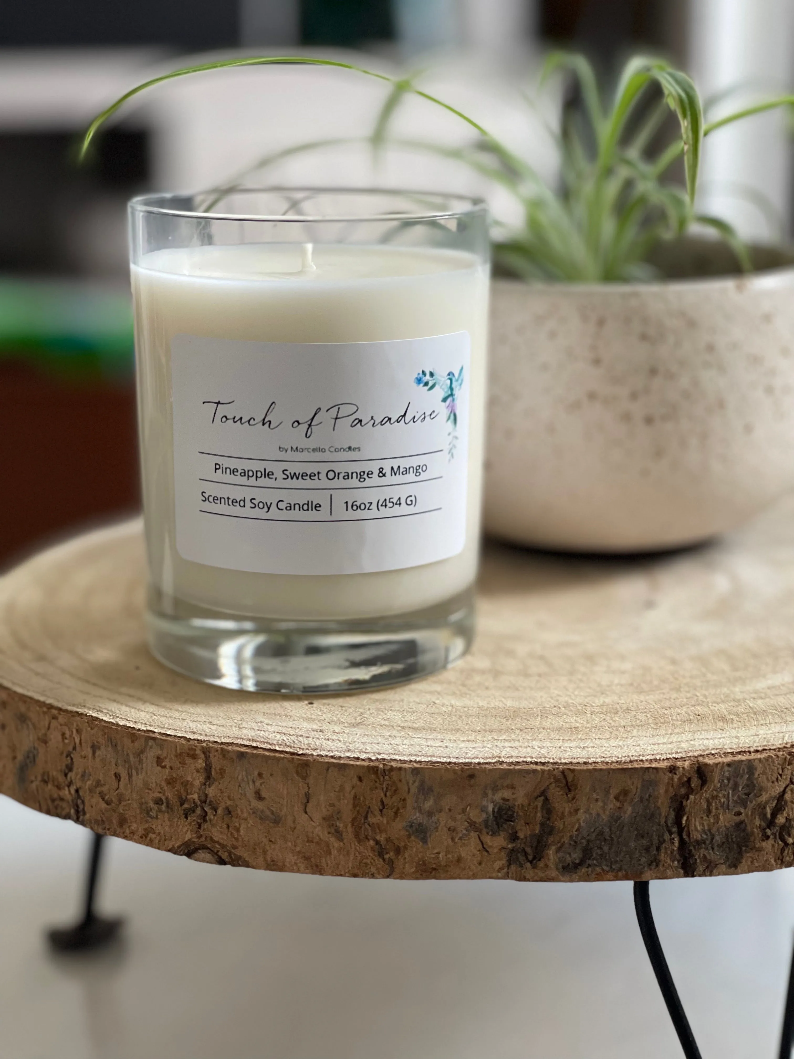 Touch of Paradise Pineapple, Sweet Orange, & Mango 13.5oz Soy Candle