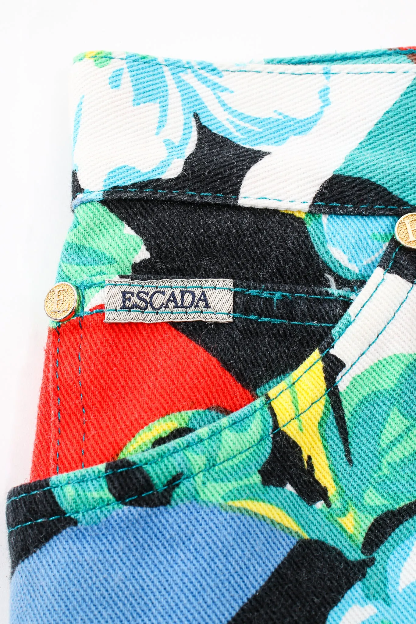 Tropical Parrot Denim Jacket & Pant Set