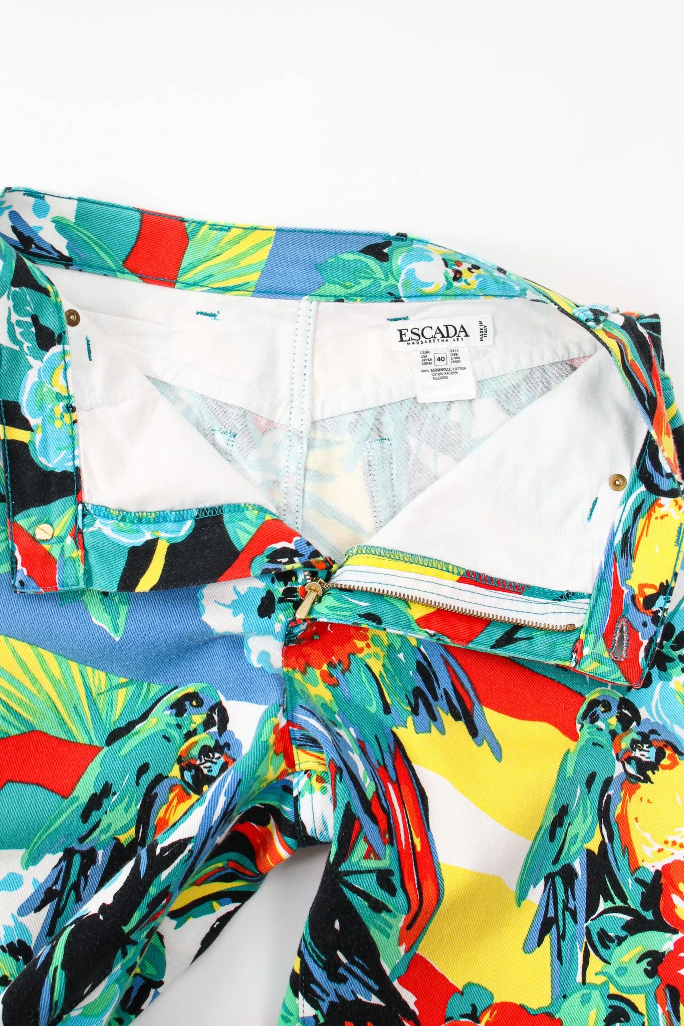 Tropical Parrot Denim Jacket & Pant Set