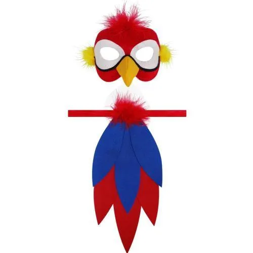 Tropical Parrot Mask & Tail