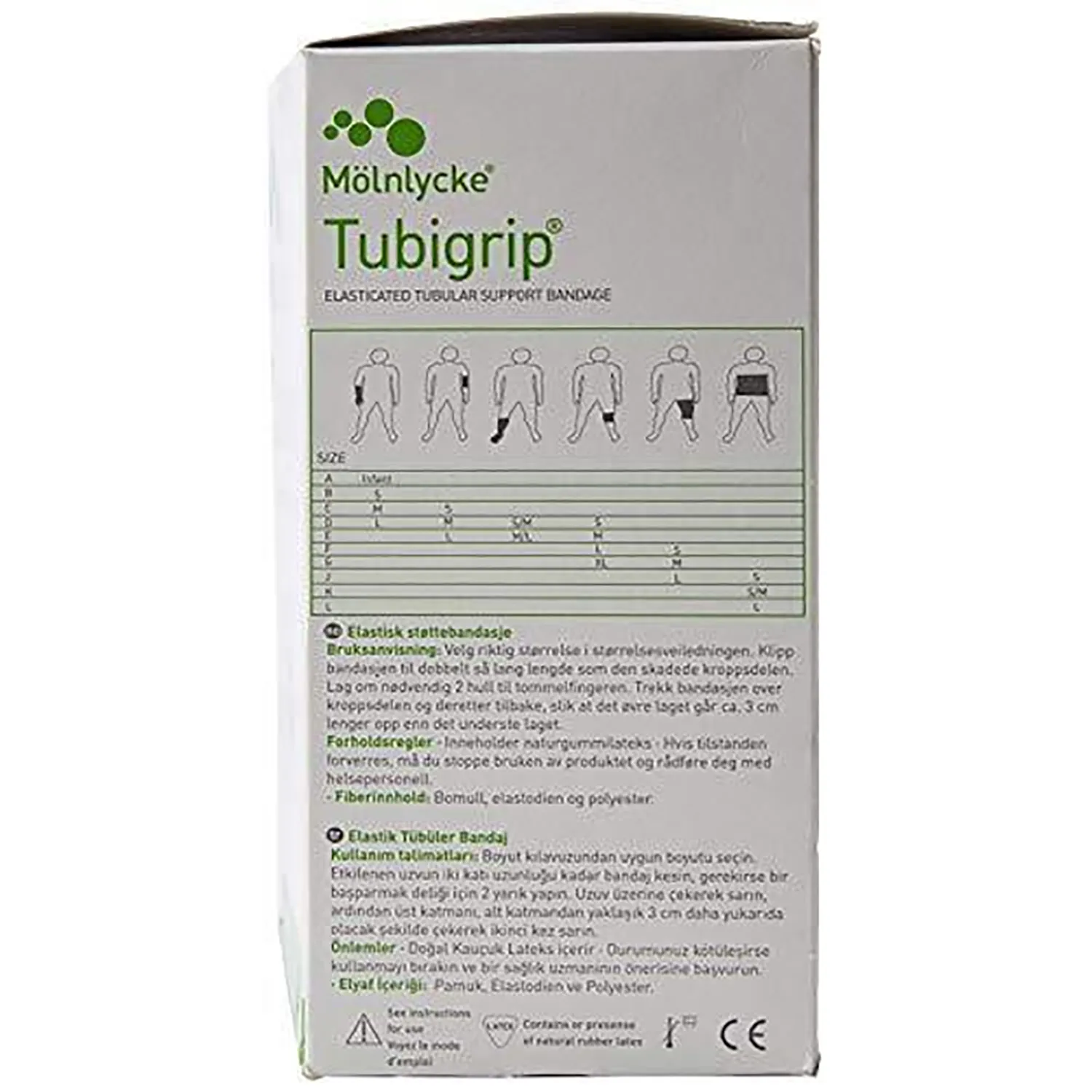Tubigrip Multi-Purpose Elasticated Tubular Support Bandage | Natural | Size: G | 1m Roll | Single