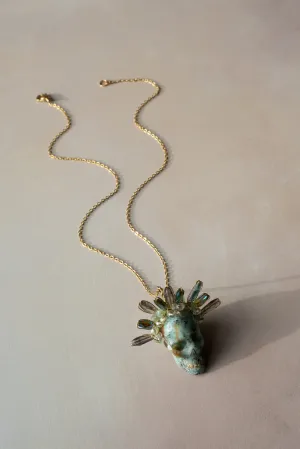 Turquoise Skull Necklace