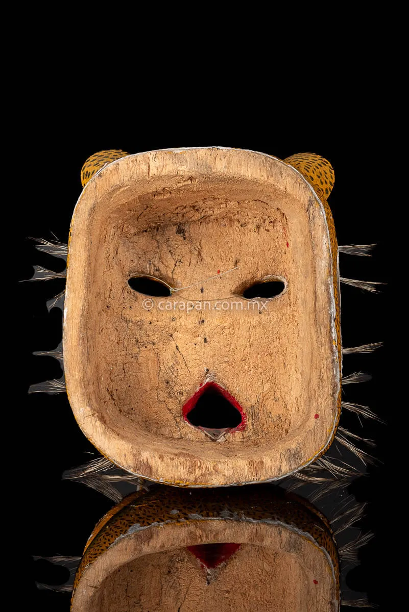Vintage Jaguar Dance Mexican Mask Tecuani