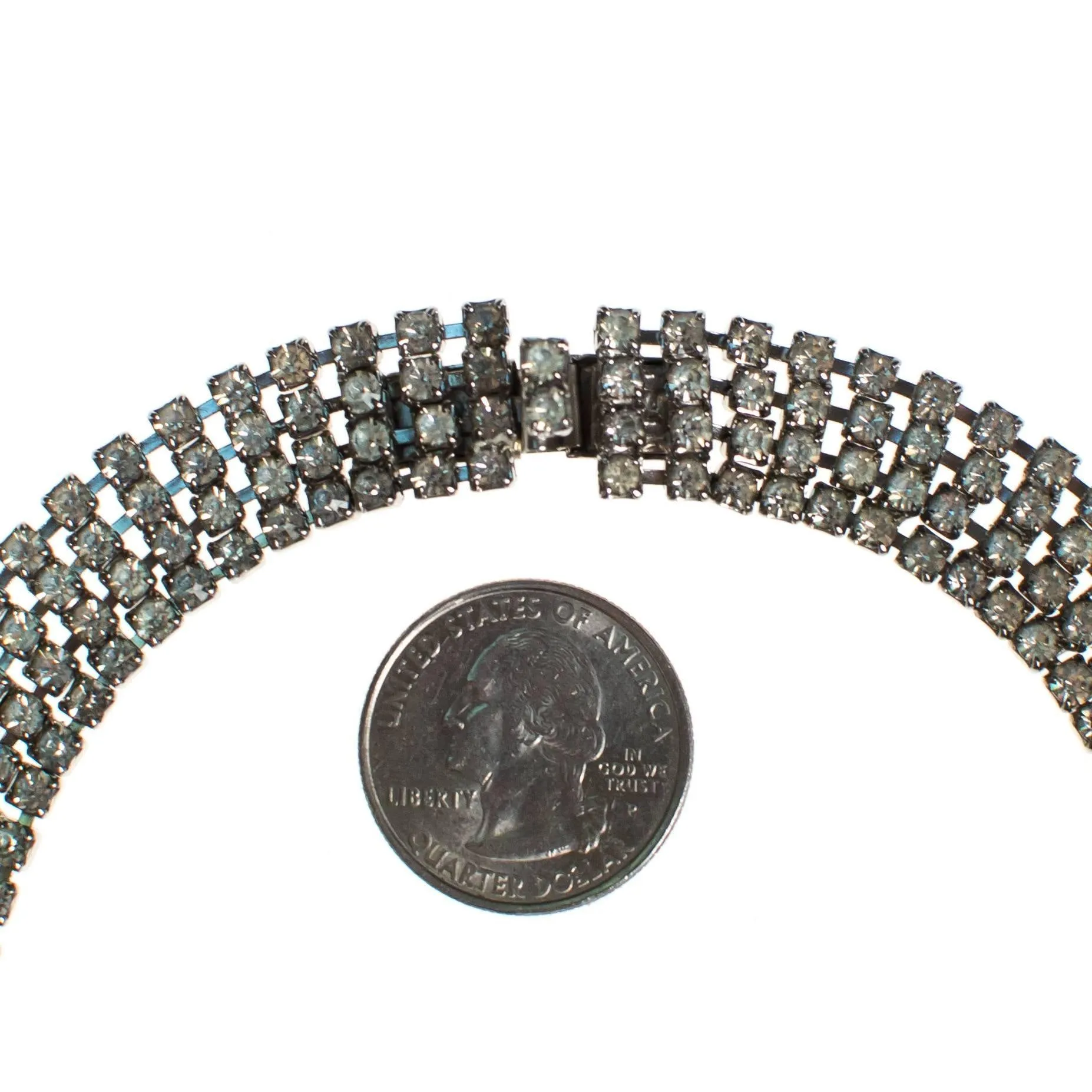 Vintage Rhinestone Choker Necklace