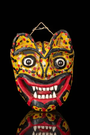 Vintage Tecuani Dance Jaguar Wooden Mask
