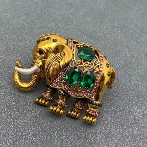 Vintage Thai Elephant Brooch