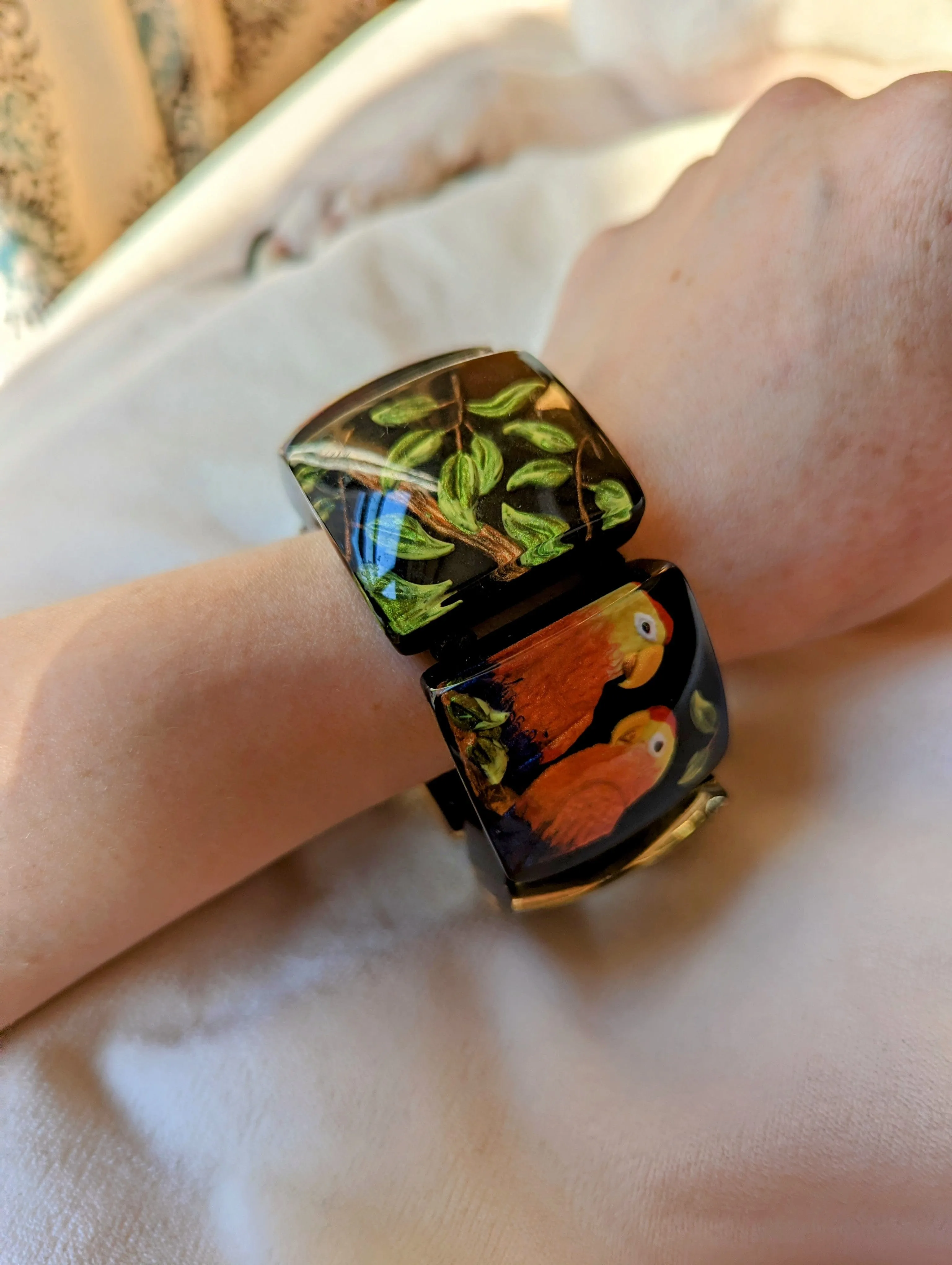 Vintage - Tropical Parrot Bangle