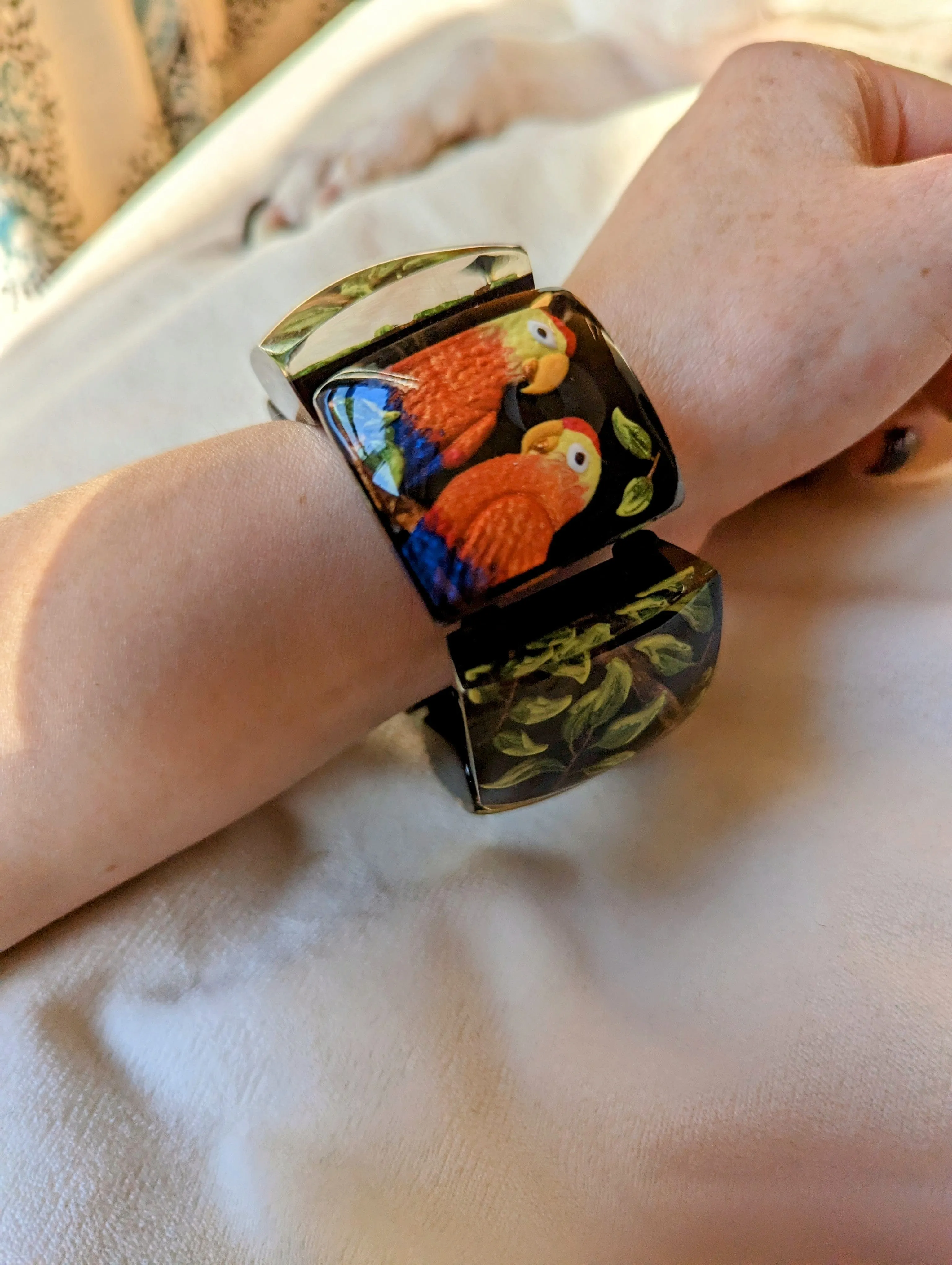 Vintage - Tropical Parrot Bangle