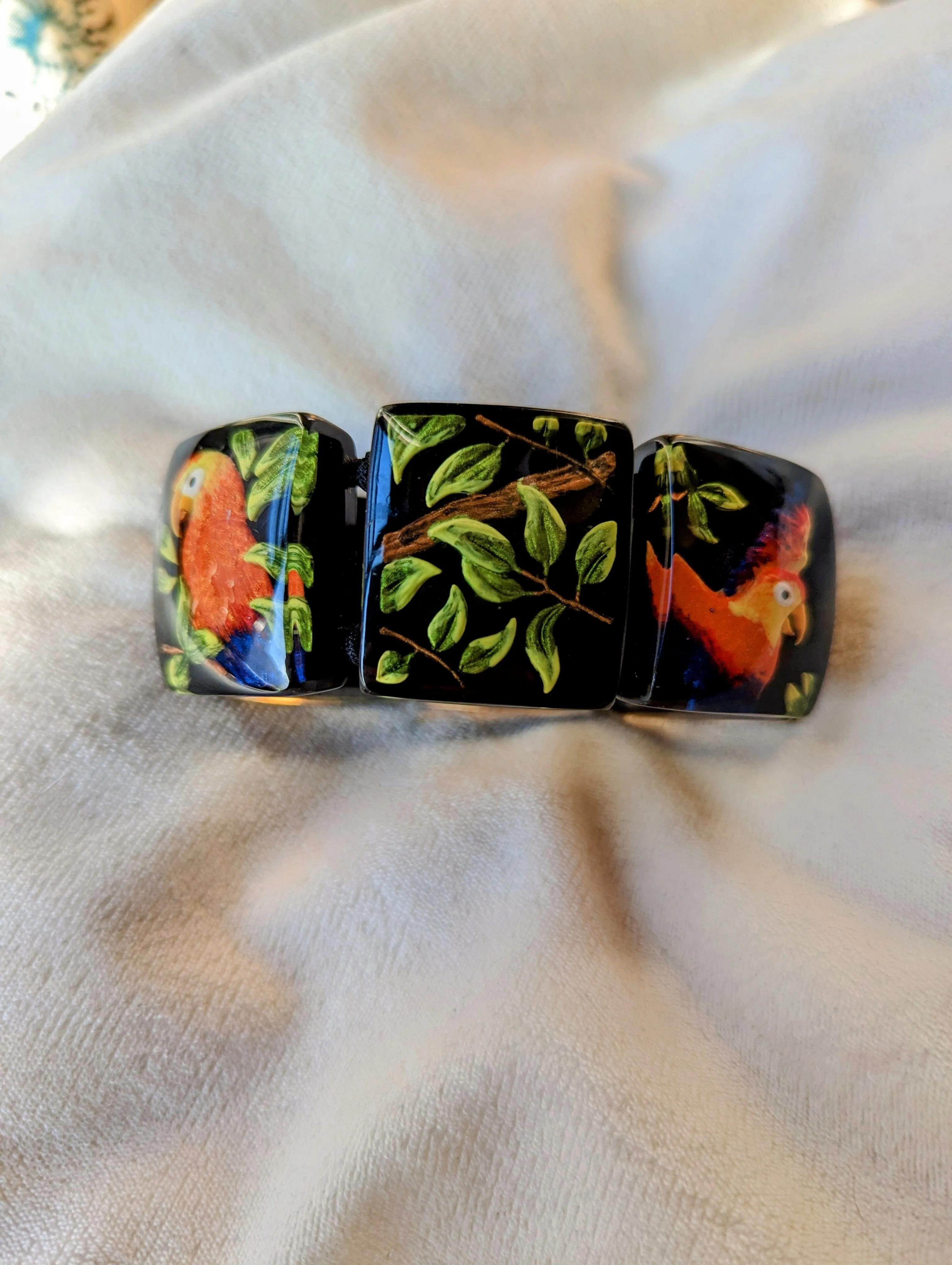 Vintage - Tropical Parrot Bangle