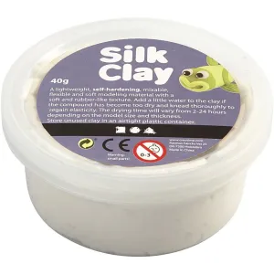 White Colour Pliable Lightweight Modelling Compound With Plastic Tub 40 g