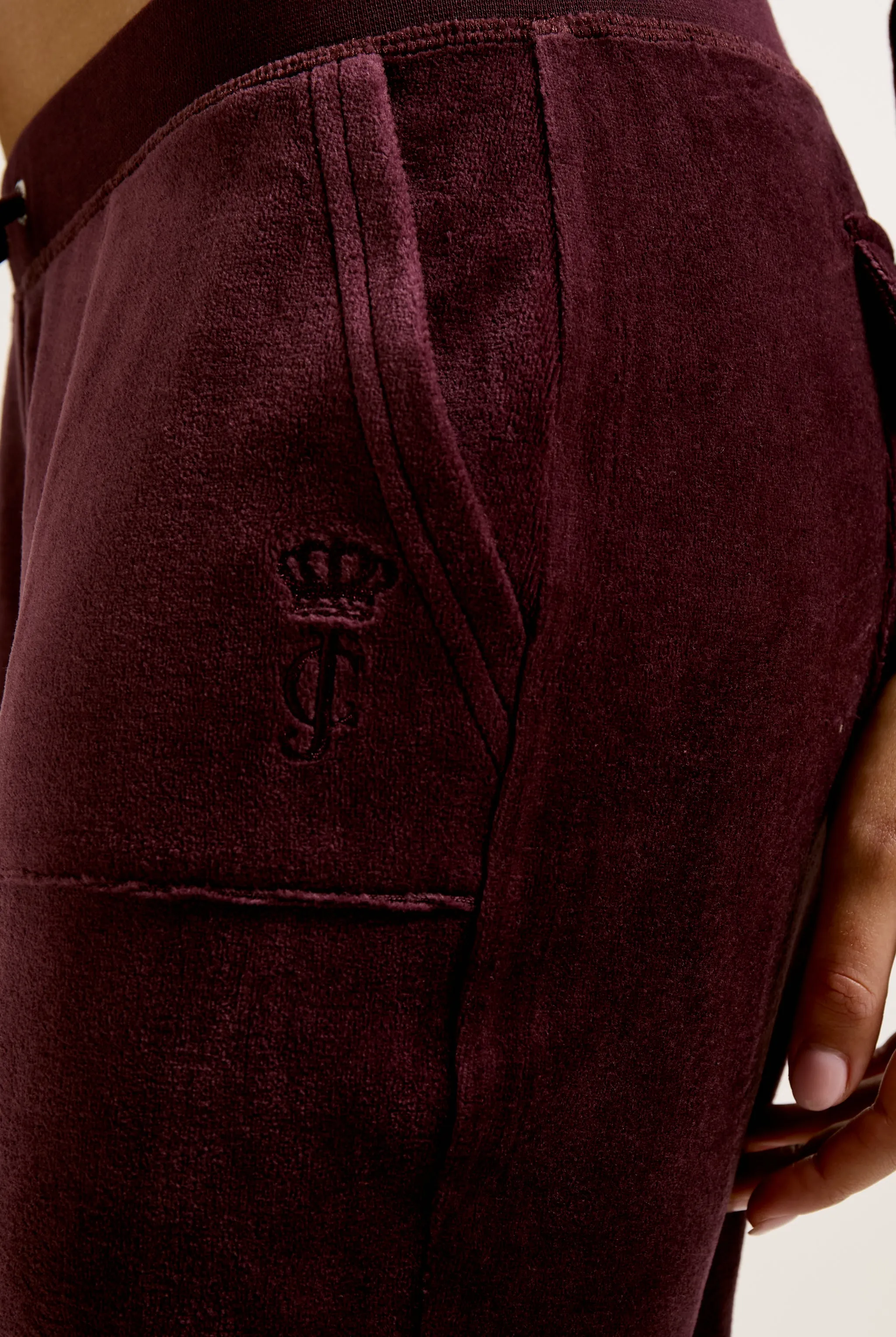 WINETASTING  ULTRA LOW RISE BAMBOO VELOUR HERITAGE POCKETED BOTTOMS