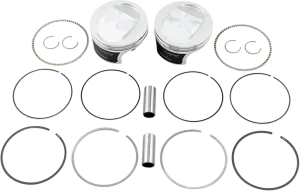 Wiseco K0208P1 Tracker Series Piston Kit (95ci.) - .010in. Oversized, 10.5:1 Compression