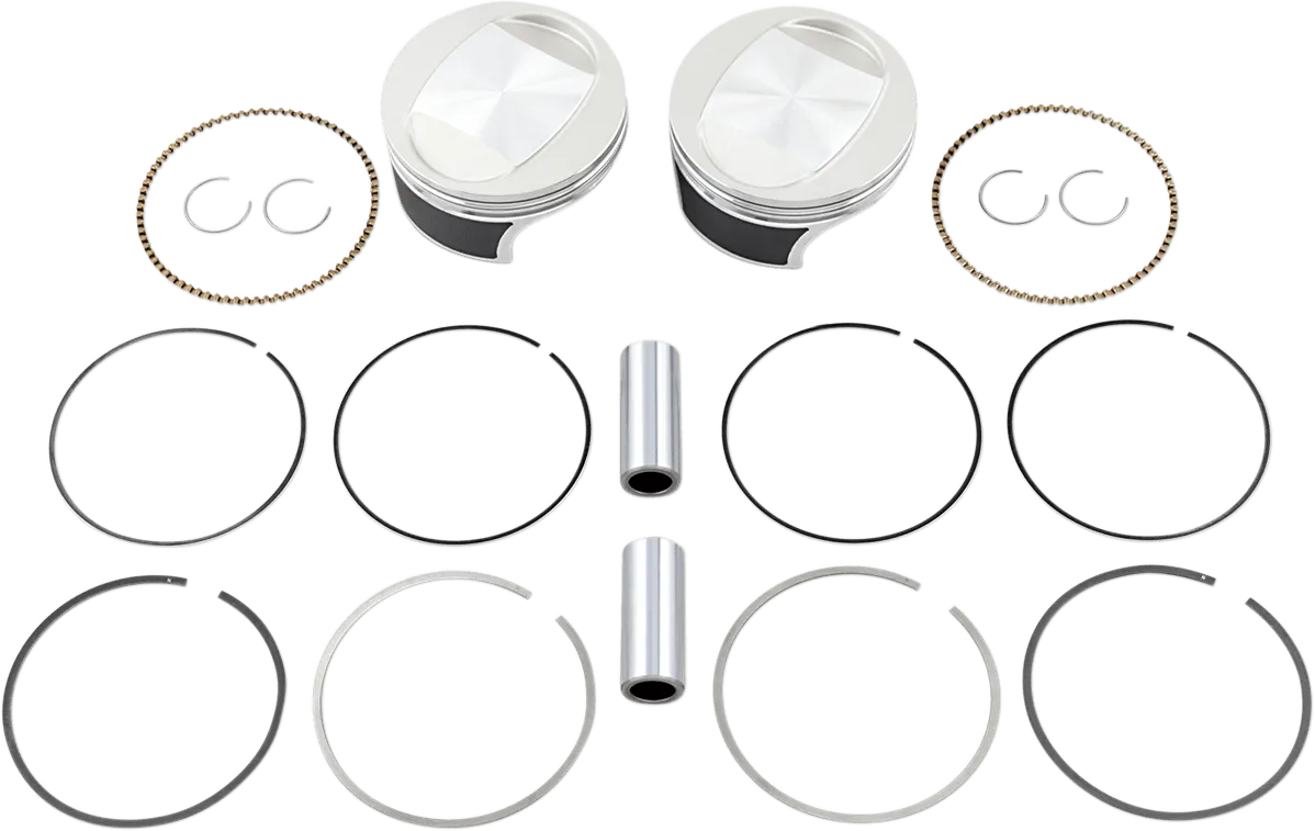 Wiseco K0210PS Tracker Series Piston Kit (103ci.) - Standard Bore, 10.5:1 Compression