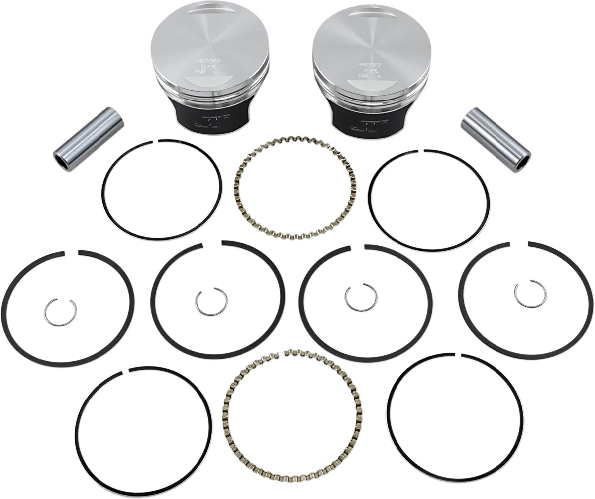 Wiseco K0215P2 Tracker Series Piston Kit (1030ci.) - .020in. Oversized, 8.5:1 Compression