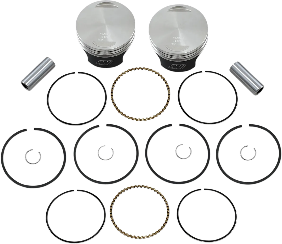 Wiseco K0215PS Tracker Series Piston Kit (1340ci.) - Standard Bore, 8.5:1 Compression