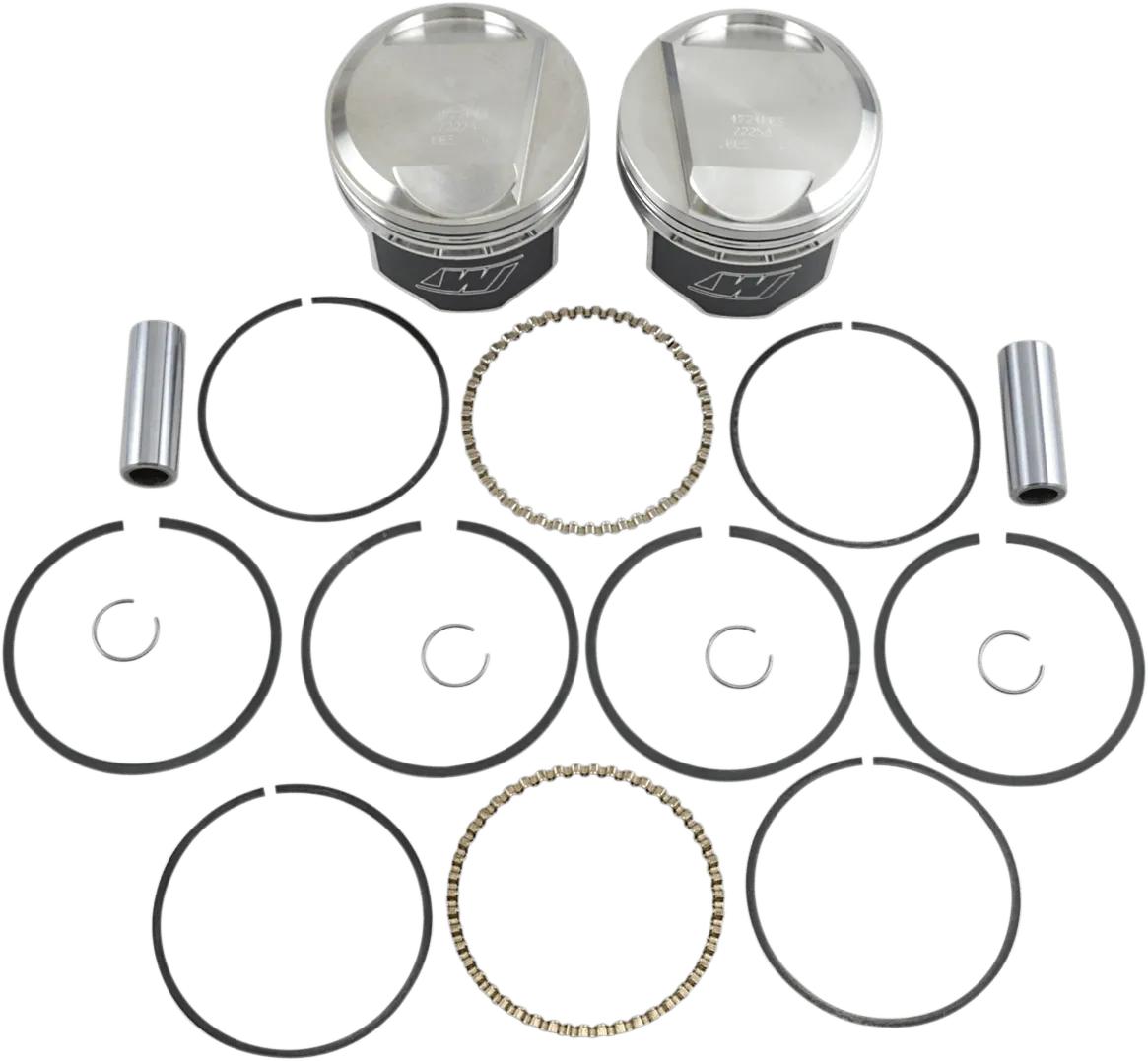 Wiseco K1666 K Piston Kit (80ci. Domed) - .010in. Oversize to 3.508in., 10:1 Compression