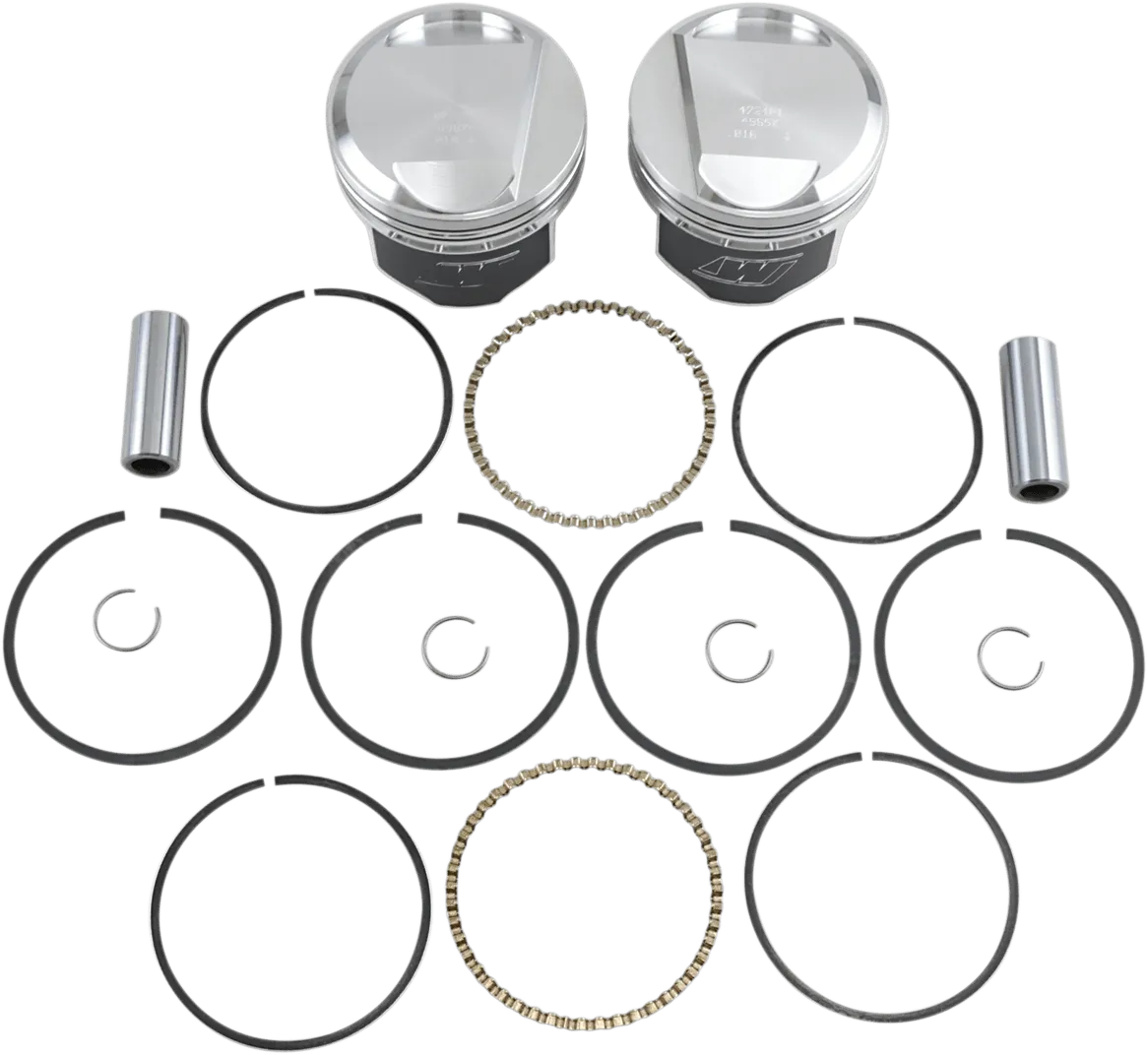 Wiseco K1666 K Piston Kit (80ci. Domed) - .010in. Oversize to 3.508in., 10:1 Compression