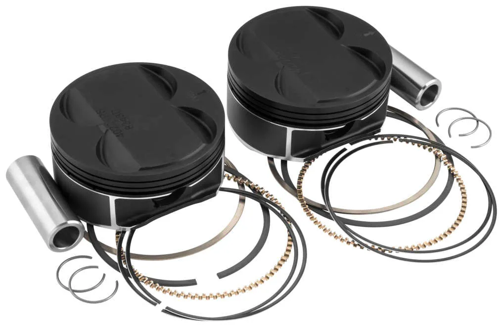 Wiseco K2792 K Black Edition Piston Kit (103ci., Positive  5cc ) - 3.870in. Std. Bore -10.5:1 Compression