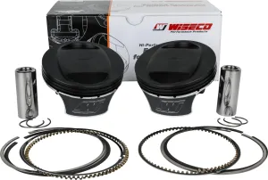 Wiseco K2792 K Black Edition Piston Kit (103ci., Positive  5cc ) - 3.870in. Std. Bore -10.5:1 Compression