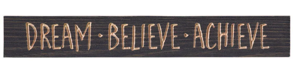 Wooden Shelf Setter Signs - 12" X 1.75"