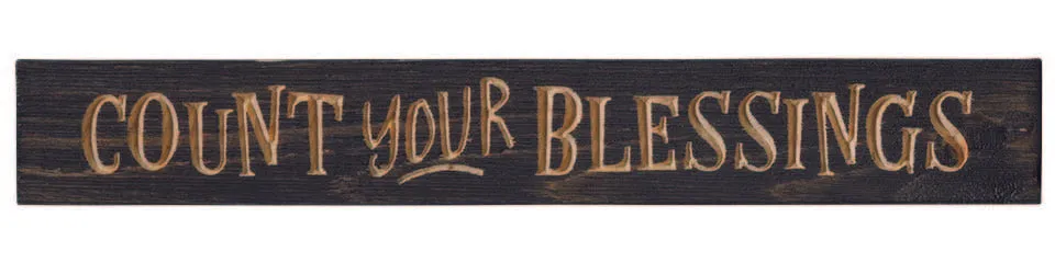 Wooden Shelf Setter Signs - 12" X 1.75"