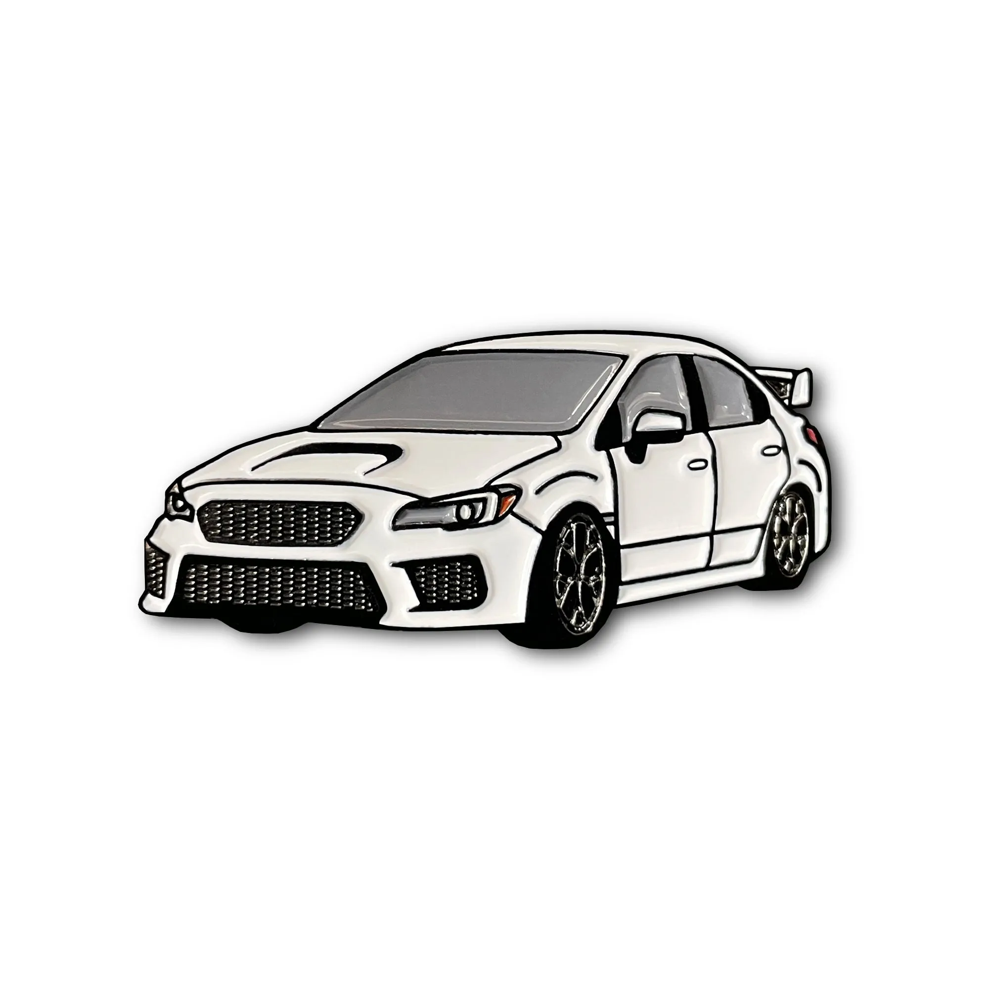 WRX STI 4th Gen (White) Car Lapel Enamel Pin