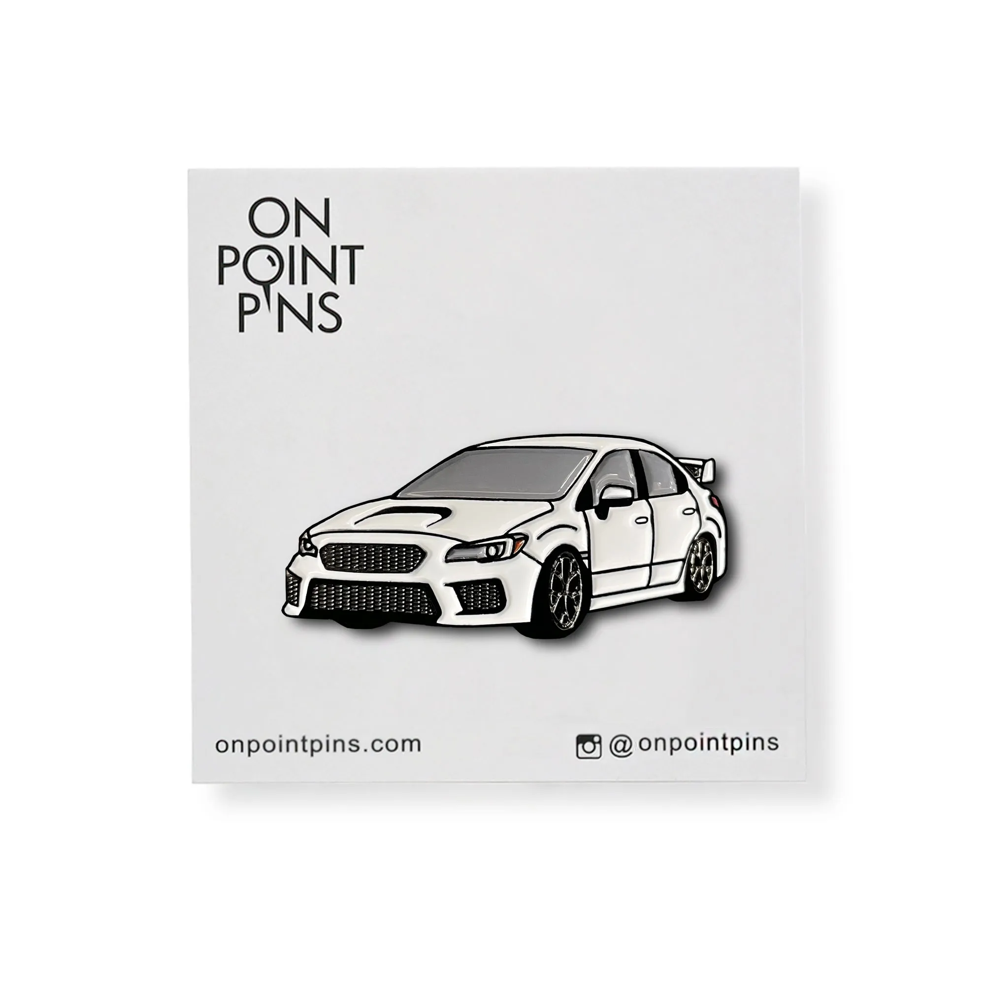 WRX STI 4th Gen (White) Car Lapel Enamel Pin
