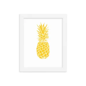 Yellow Pineapple Framed Print