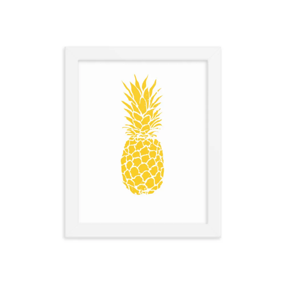 Yellow Pineapple Framed Print