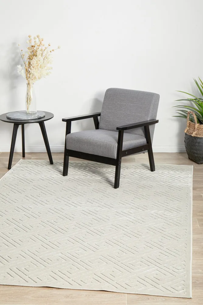 York Alice Natural White Rug