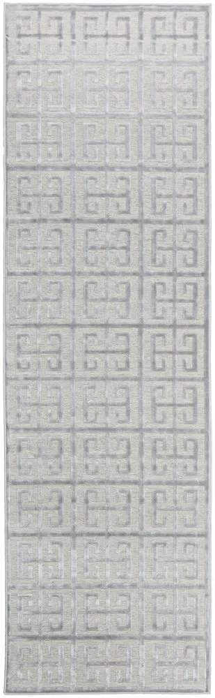 York Brenda Silver Runner Rug