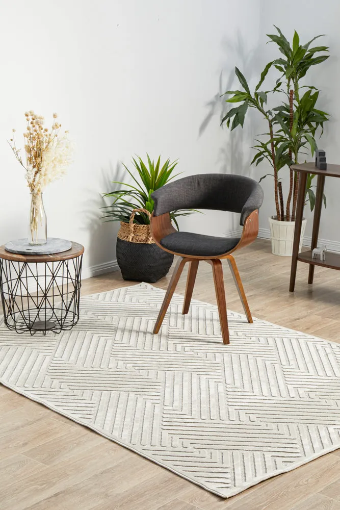 York Cindy Natural White Rug